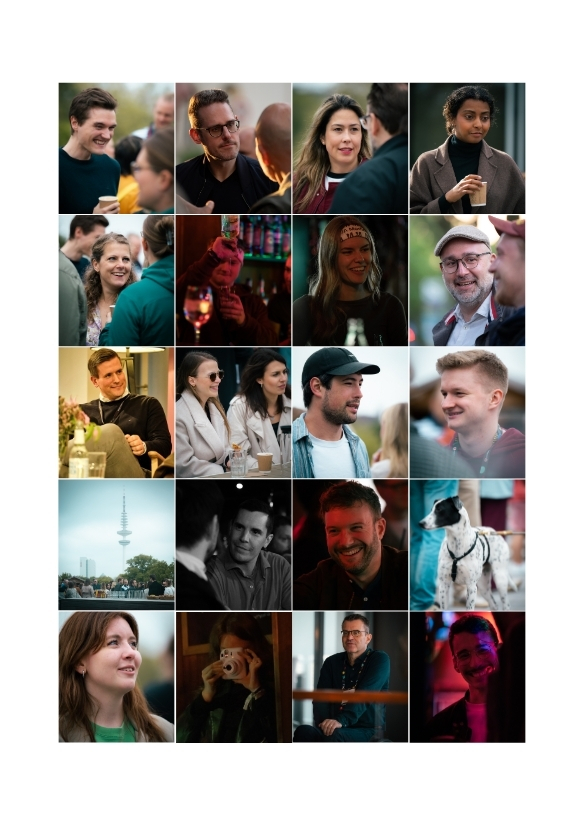 Collage of people working at PIA Media